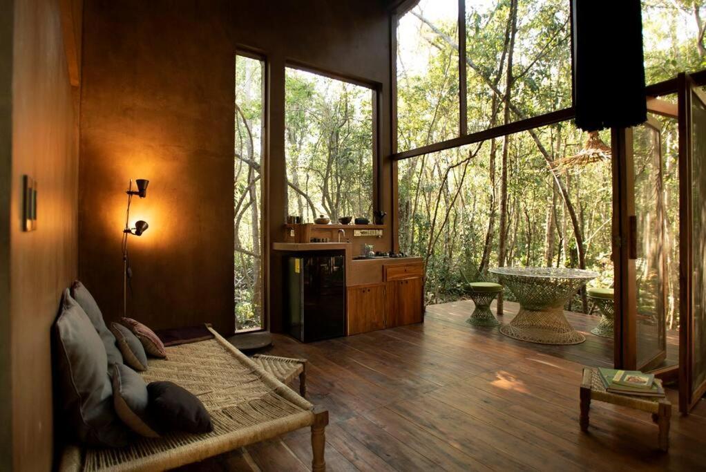 Ojo De Arbol, Boutique Cabin In The Real Jungle تولوم المظهر الخارجي الصورة